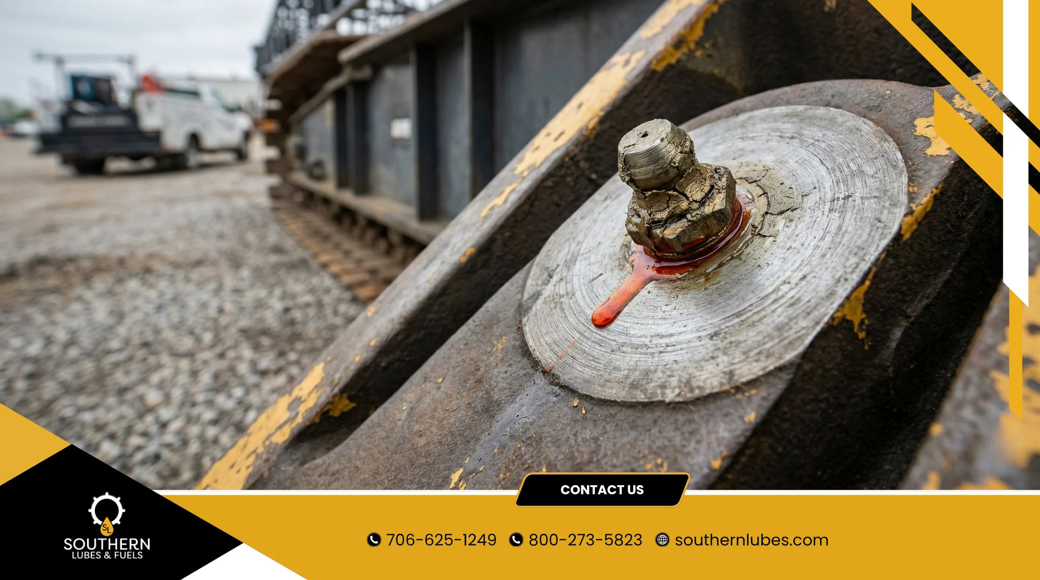 Grease problem inspection on industrial equipment before a costly downtime event