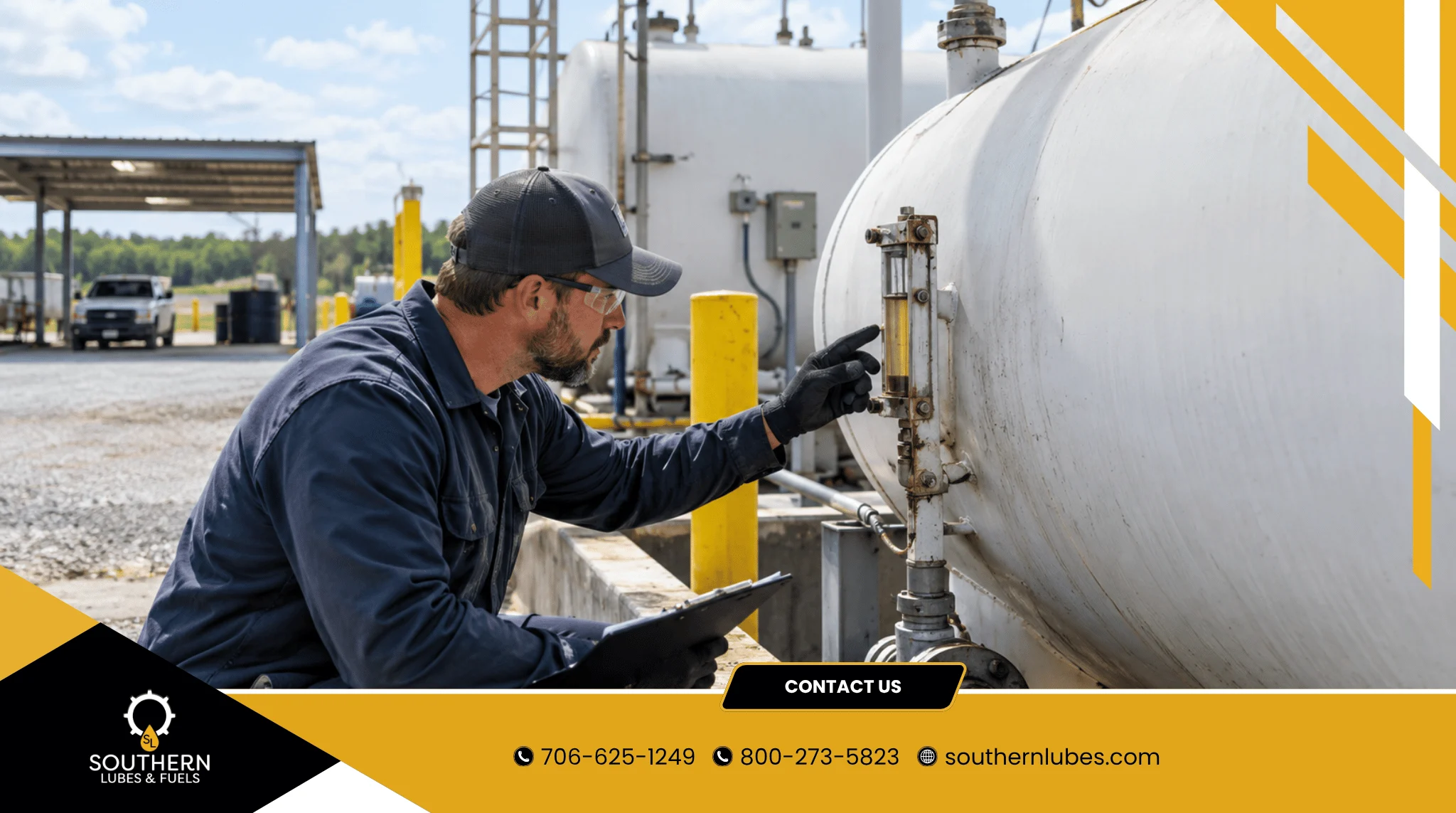 Industrial Tank Inspection at Fuel Depot